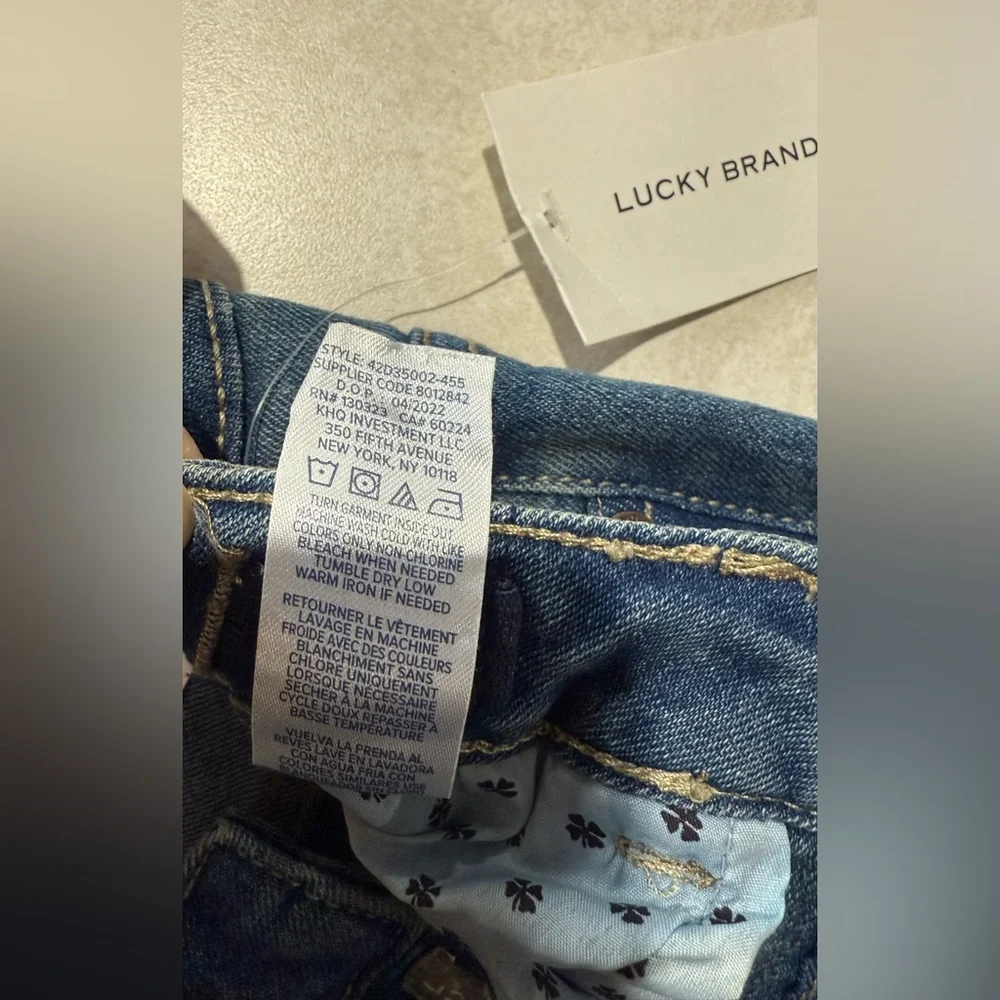 Lucky Brand Zoe Skinny Girls' Ada Wash Jeans Size 10 NWT - Picture 7 of 11